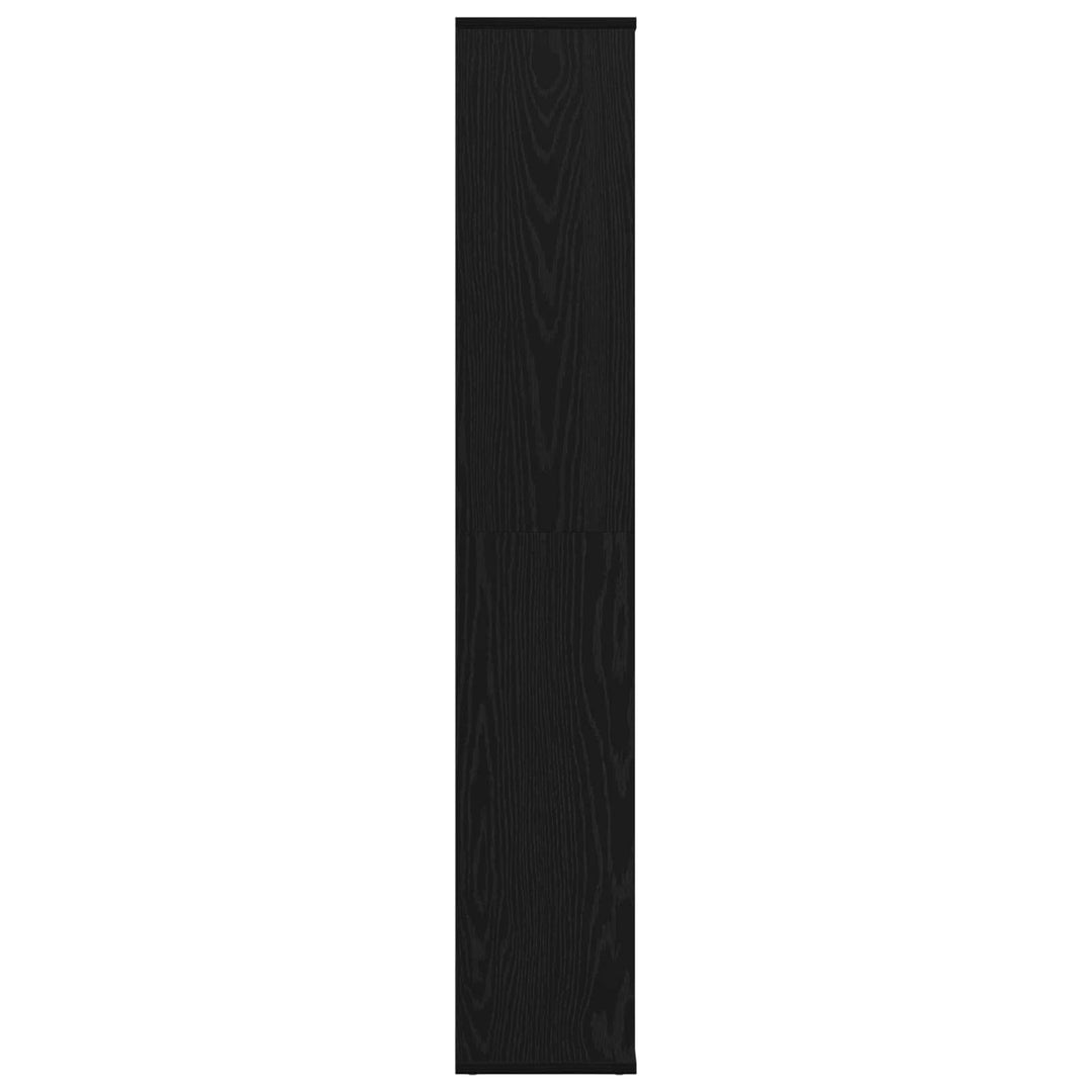 Rumdeler med hylde Sort eg 100 x 24 x 140 cm Konstrueret træ
