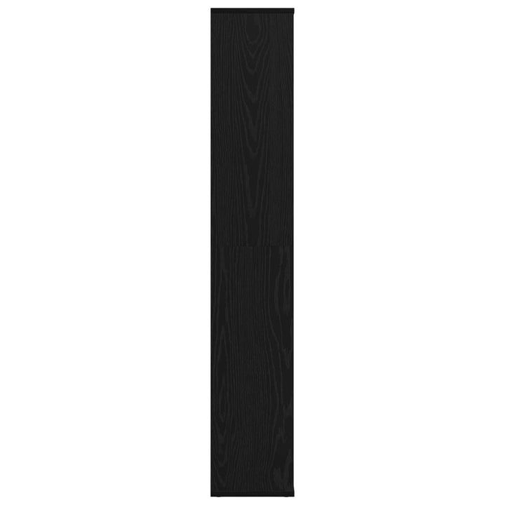 Rumdeler med hylde Sort eg 100 x 24 x 140 cm Konstrueret træ