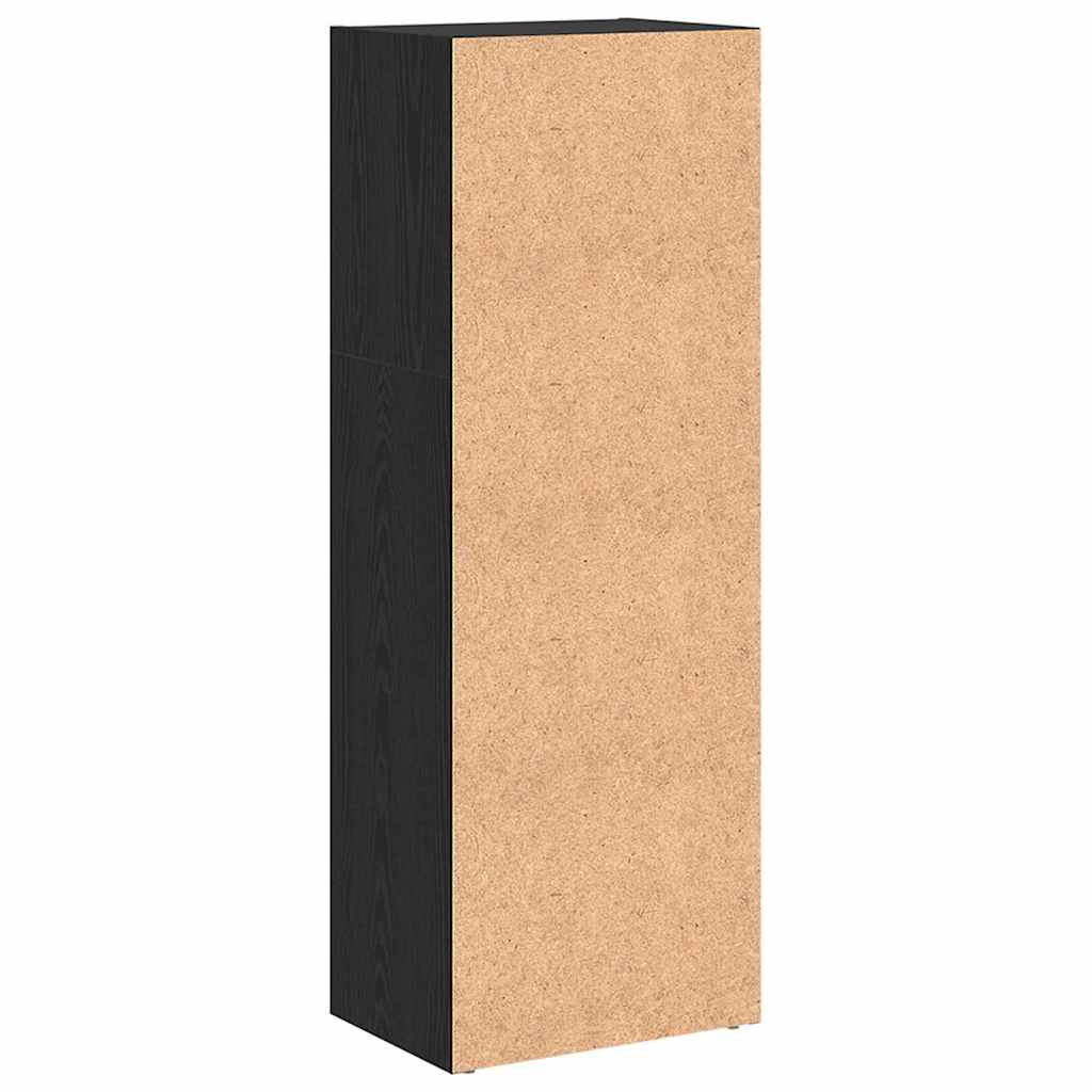 Bogreol Sort eg 40 x 30 x 114 cm Konstrueret træ