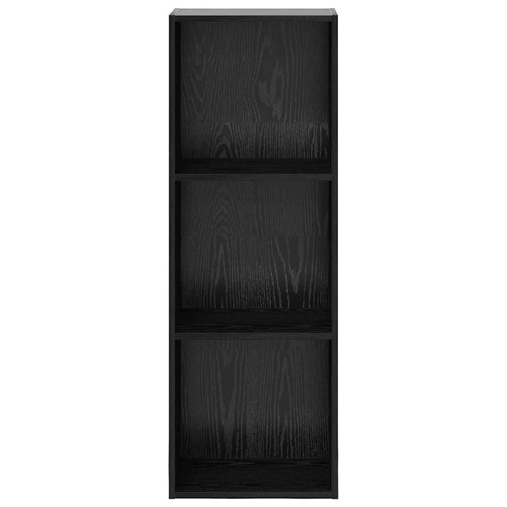 Bogreol Sort eg 40 x 30 x 114 cm Konstrueret træ