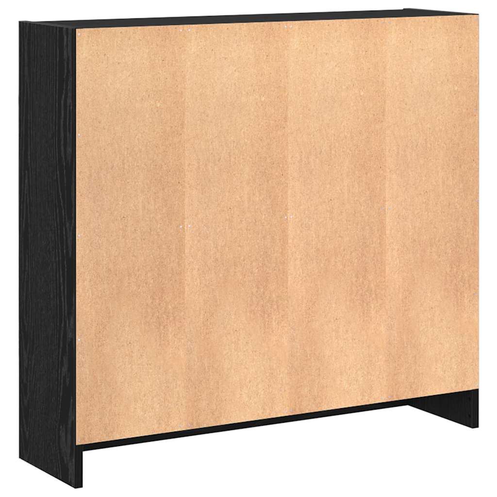 Bogreol Sort eg 80 x 24 x 76 cm Konstrueret træ