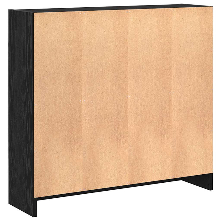 Bogreol Sort eg 80 x 24 x 76 cm Konstrueret træ