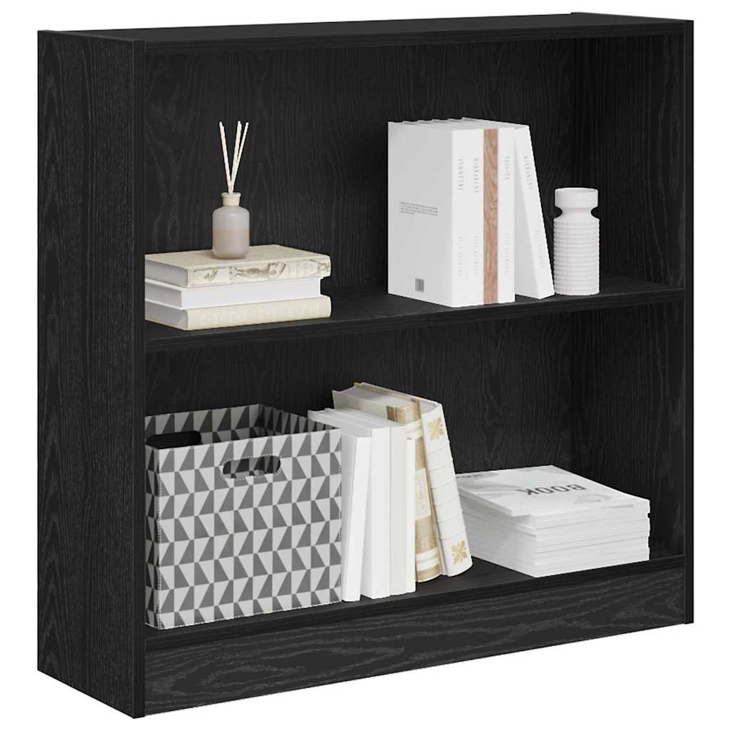 Bogreol Sort eg 80 x 24 x 76 cm Konstrueret træ