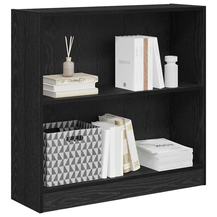 Bogreol Sort eg 80 x 24 x 76 cm Konstrueret træ