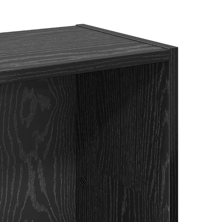 Bogreol Sort eg 80 x 24 x 109 cm Konstrueret træ