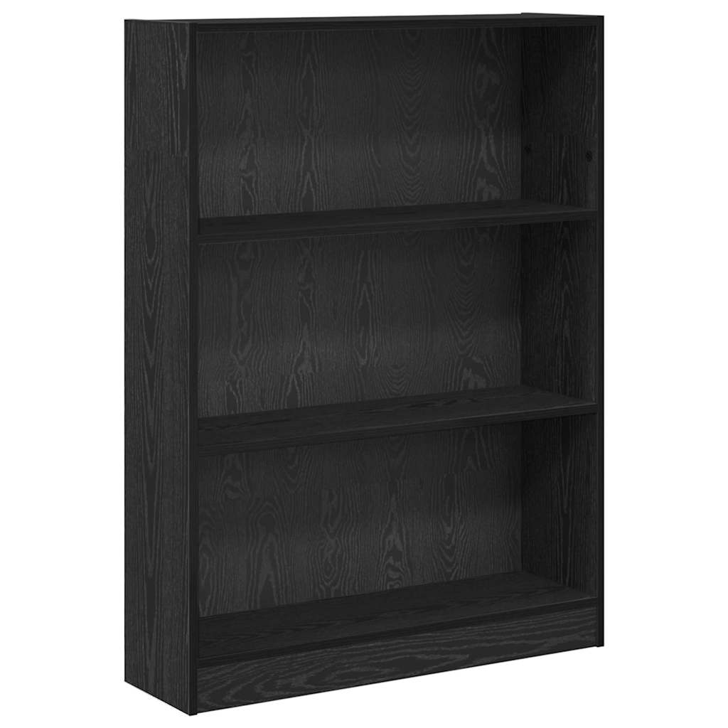 Bogreol Sort eg 80 x 24 x 109 cm Konstrueret træ
