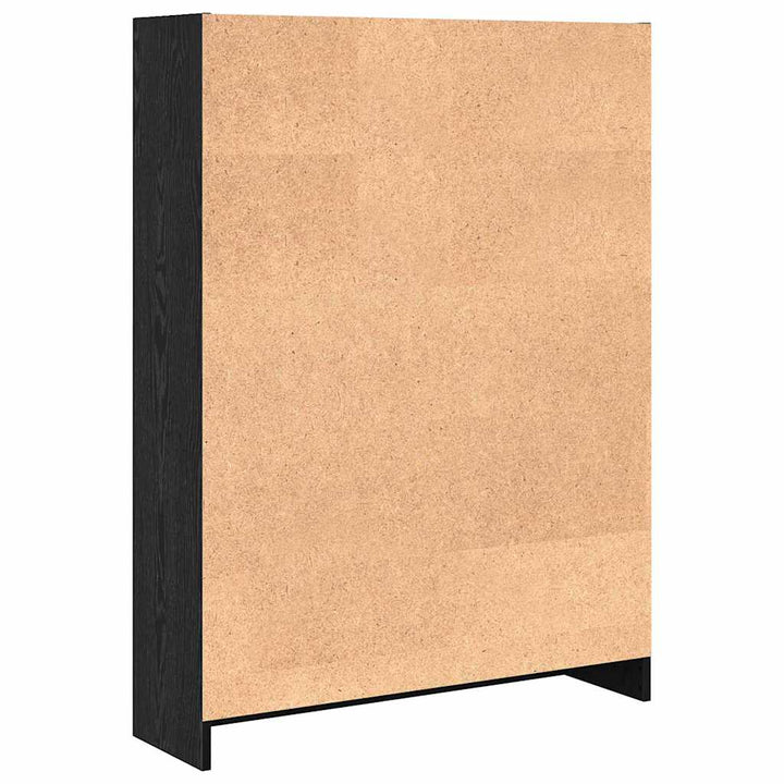 Bogreol Sort eg 80 x 24 x 109 cm Konstrueret træ