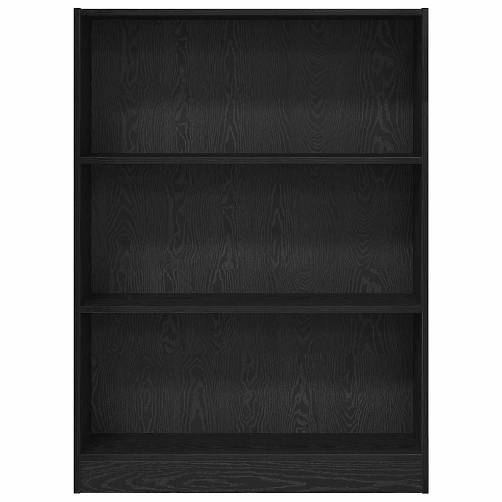 Bogreol Sort eg 80 x 24 x 109 cm Konstrueret træ