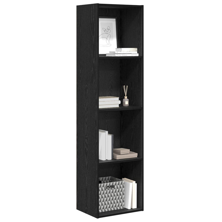 Bogreol Sort eg 40 x 30 x 152 cm Konstrueret træ