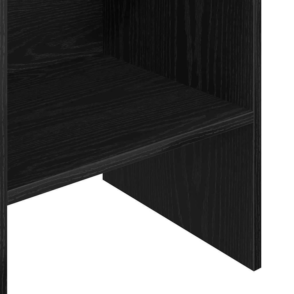 Bogskab Sort eg 40 x 35 x 180 cm Konstrueret træ