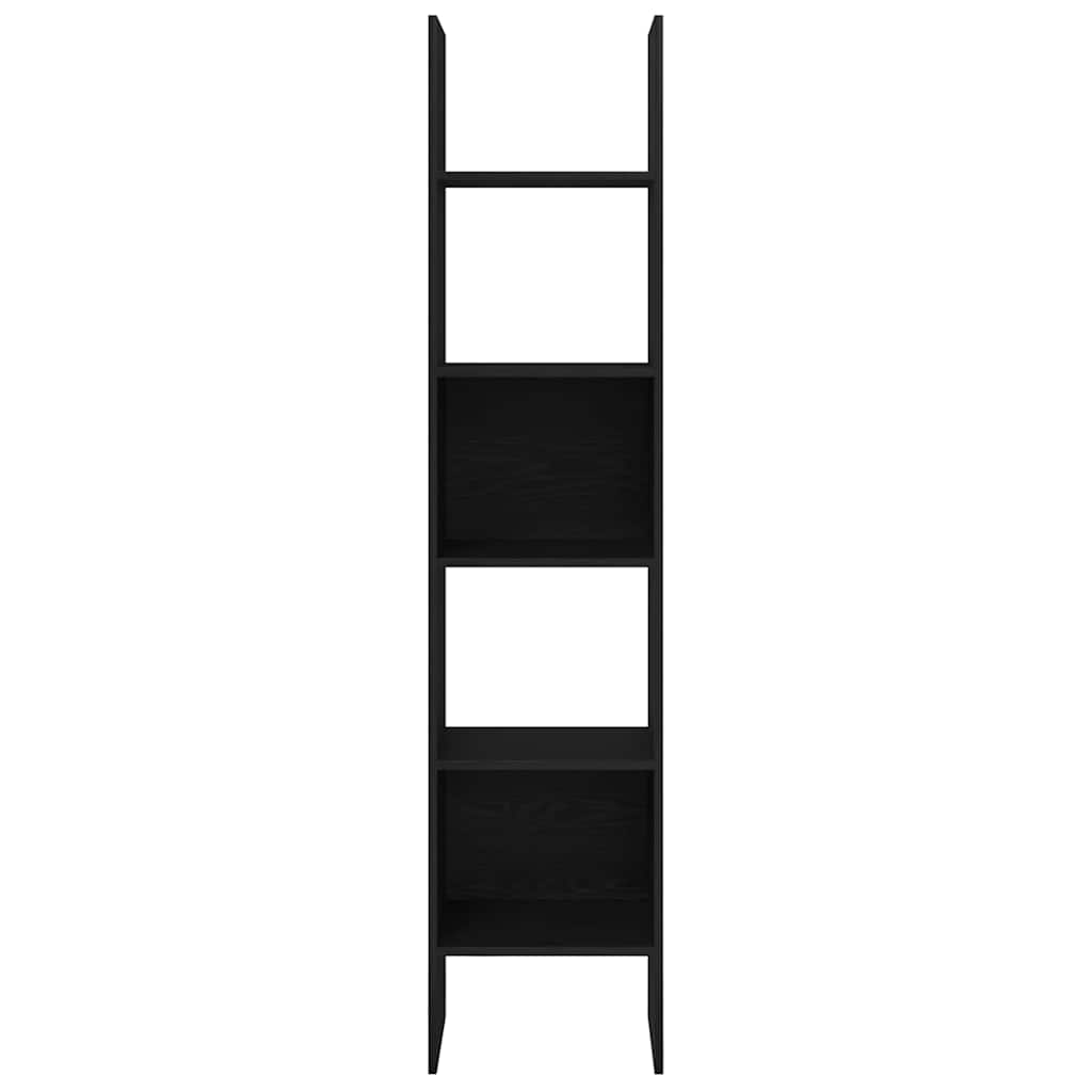 Bogskab Sort eg 40 x 35 x 180 cm Konstrueret træ