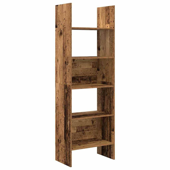 Bogskab Gammelt træ 60 x 35 x 180 cm Konstrueret træ