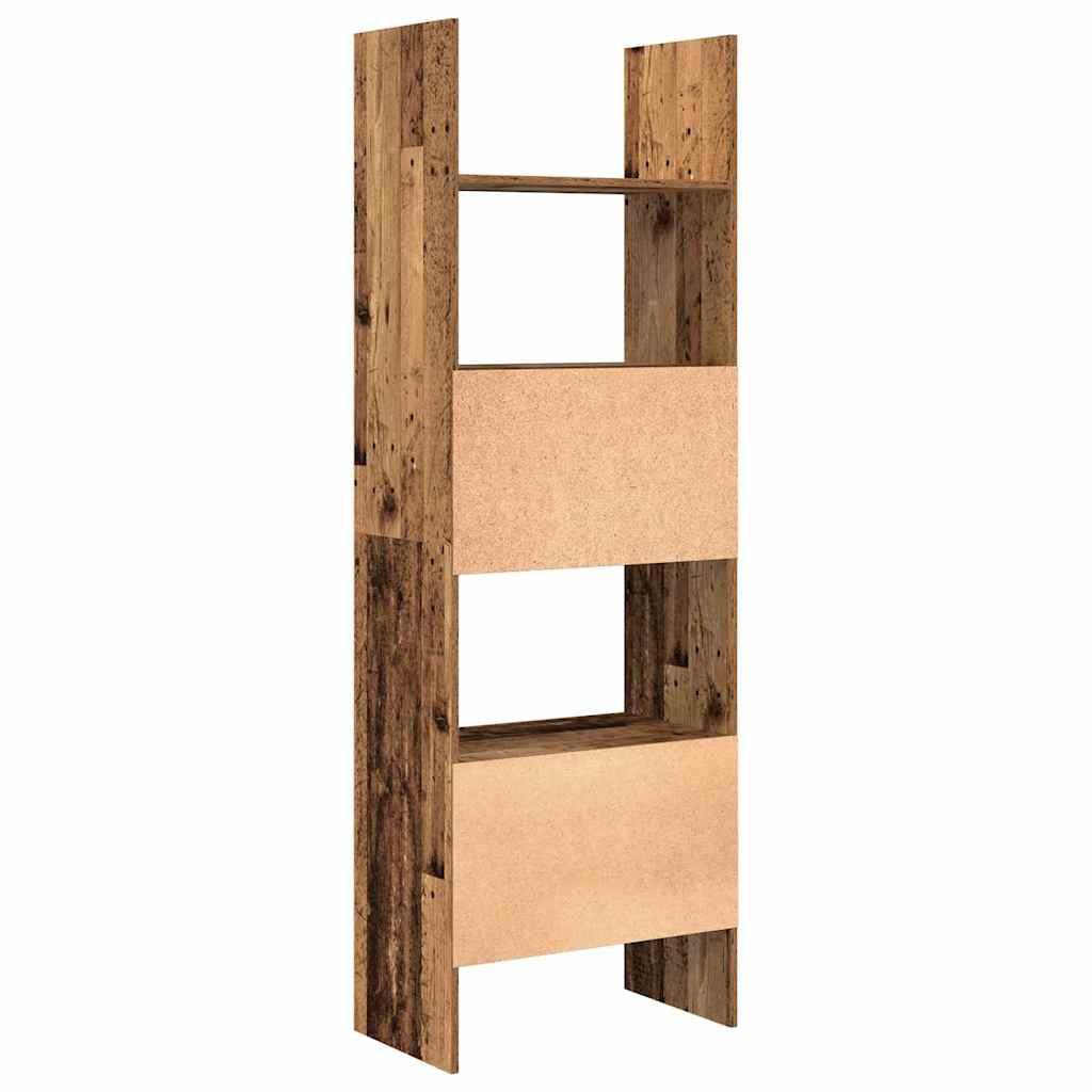 Bogskab Gammelt træ 60 x 35 x 180 cm Konstrueret træ