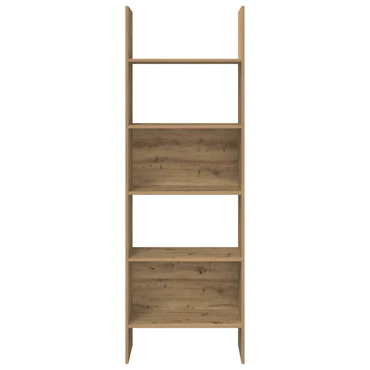 Bogskab 5 niveauer 60 x 35 x 180 cm Konstrueret træ