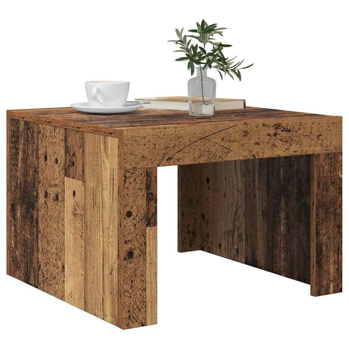 Sofabord Gammelt træ 50 x 50 x 35 cm Konstrueret træ