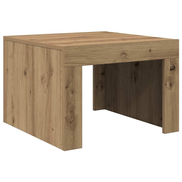 Sofabord Artisan Egetræ 50 x 50 x 35 cm Konstrueret træ