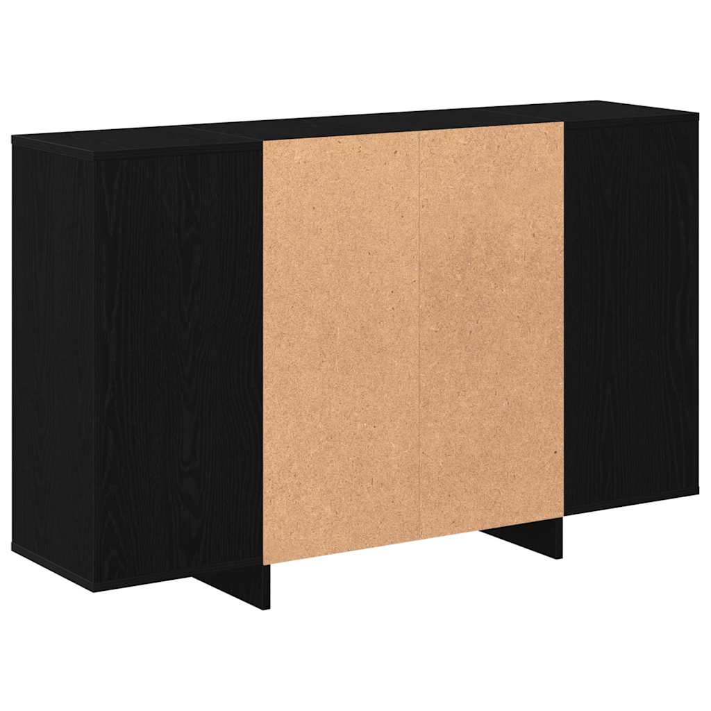 Sideboard Sort eg 120 x 30 x 75 cm Konstrueret træ