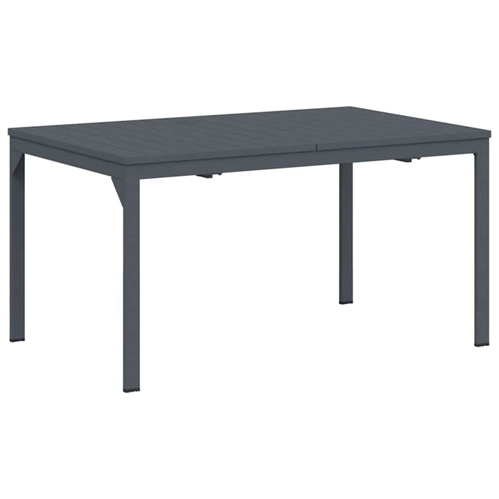 Udendørs middagsbord Foldbar Antracit 210 x 90 x 73 cm Stål