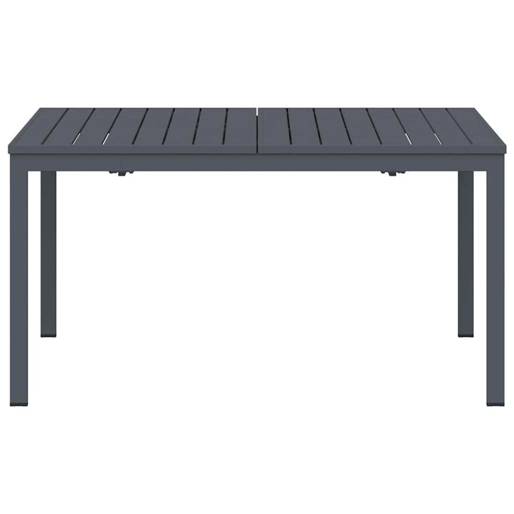 Udendørs middagsbord Foldbar Antracit 210 x 90 x 73 cm Stål