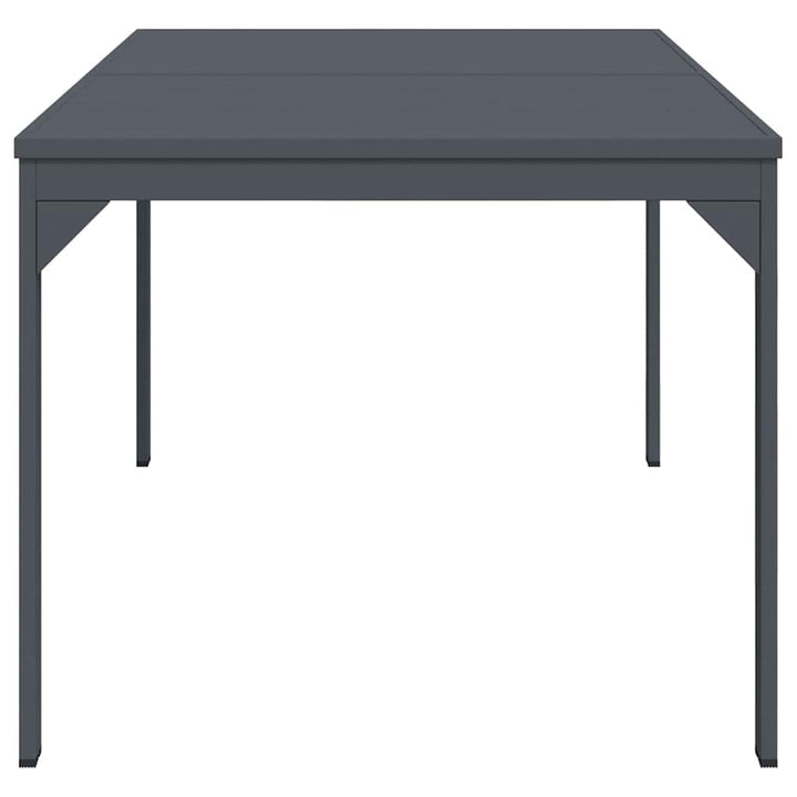 Udendørs middagsbord Foldbar Antracit 210 x 90 x 73 cm Stål