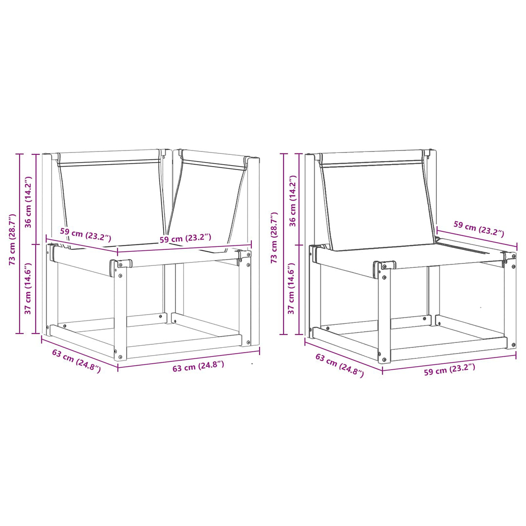 Udendørs sofagruppe med pude 11 pcs Naturlig og Fløde