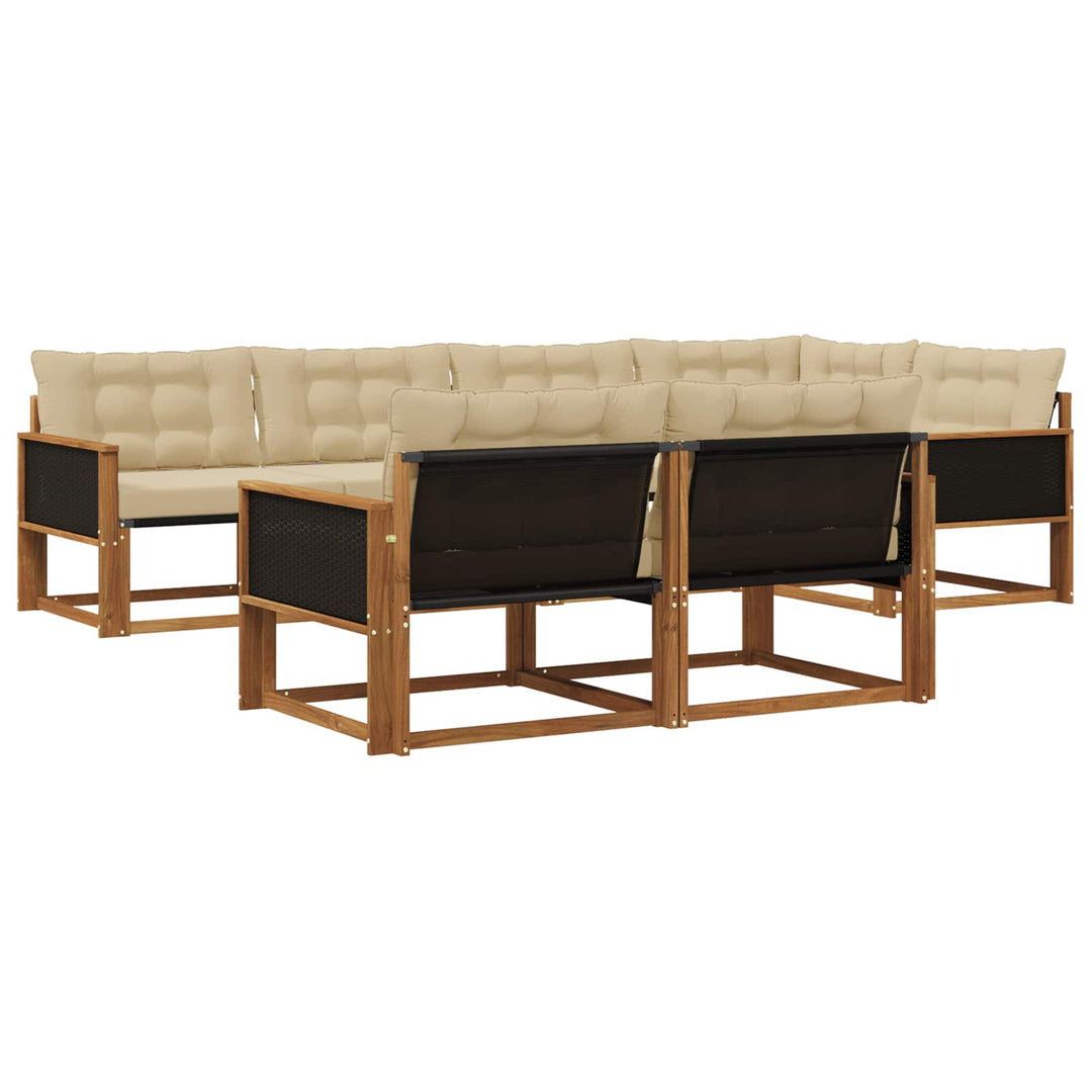 Udendørs sofagruppe 7 stk. Naturlig og Beige