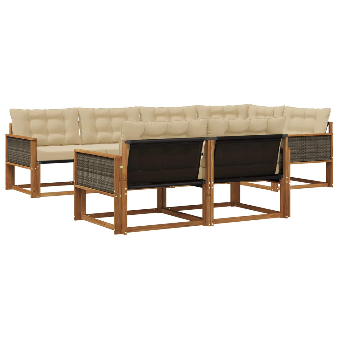 Udendørs sofagruppe 7 stk. Naturlig og Beige