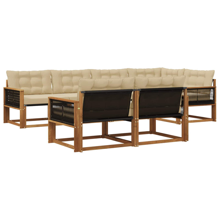 Udendørs sofagruppe 7 stk. Naturlig og Beige
