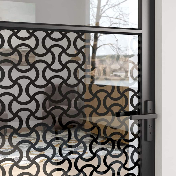 Glasdør Fretwork Sort 83 x 3,5 x 201,5 cm Aluminium