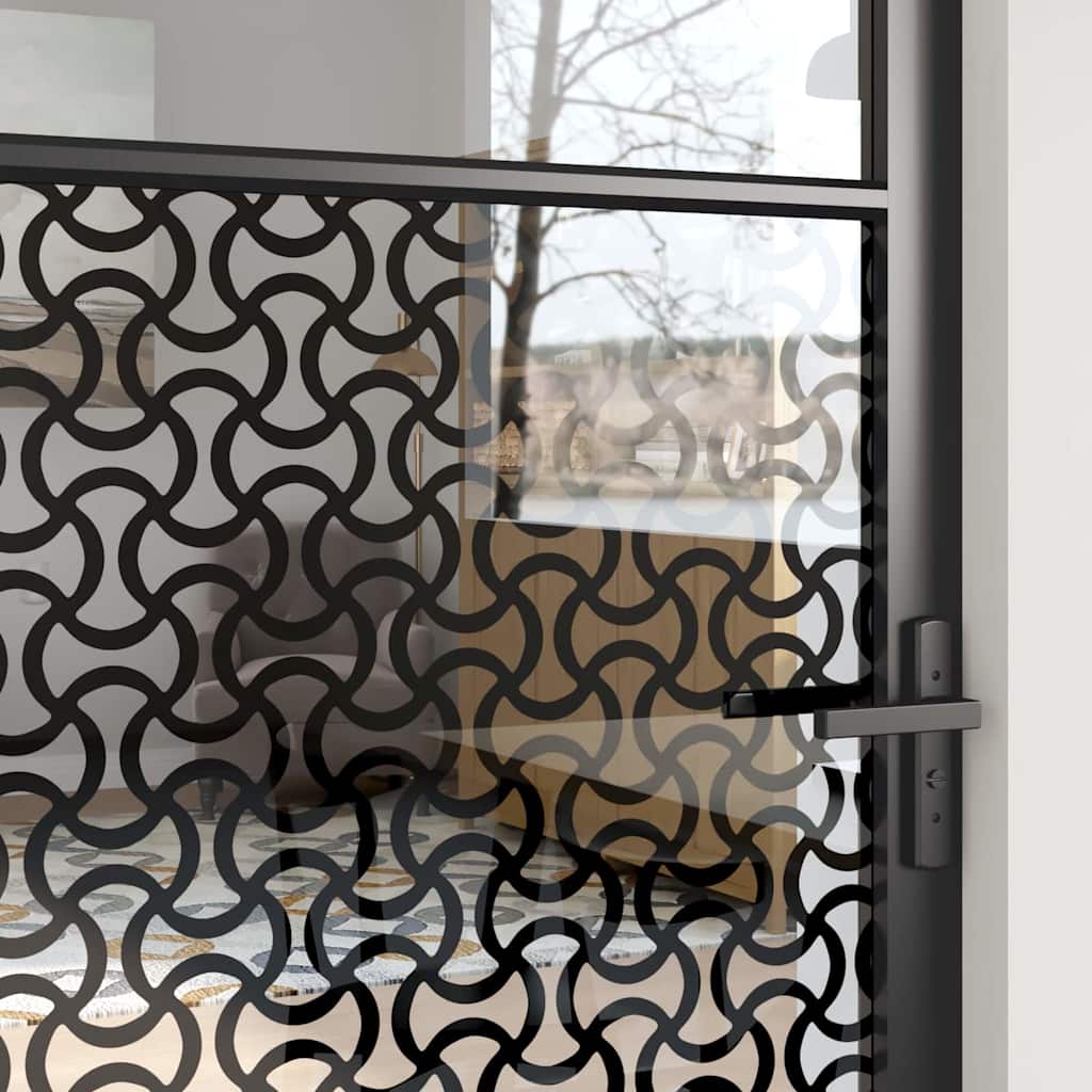 Glasdør Fretwork Sort 93 x 3,5 x 201,5 cm Aluminium