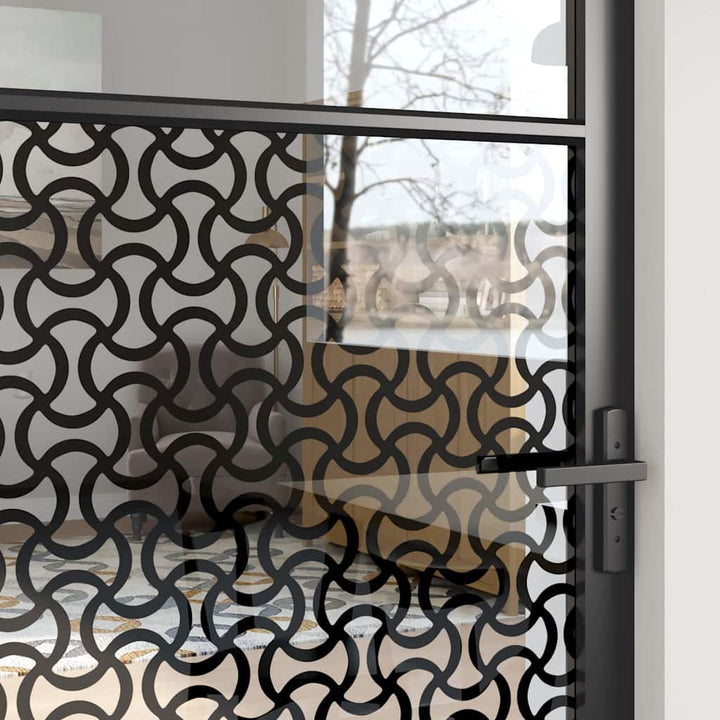 Glasdør Fretwork Sort 93 x 3,5 x 201,5 cm Aluminium