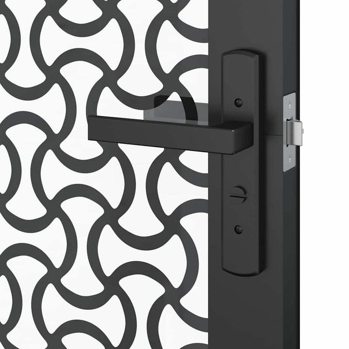Glasdør Fretwork Sort 102,5 x 3,5 x 201,5 cm Aluminium