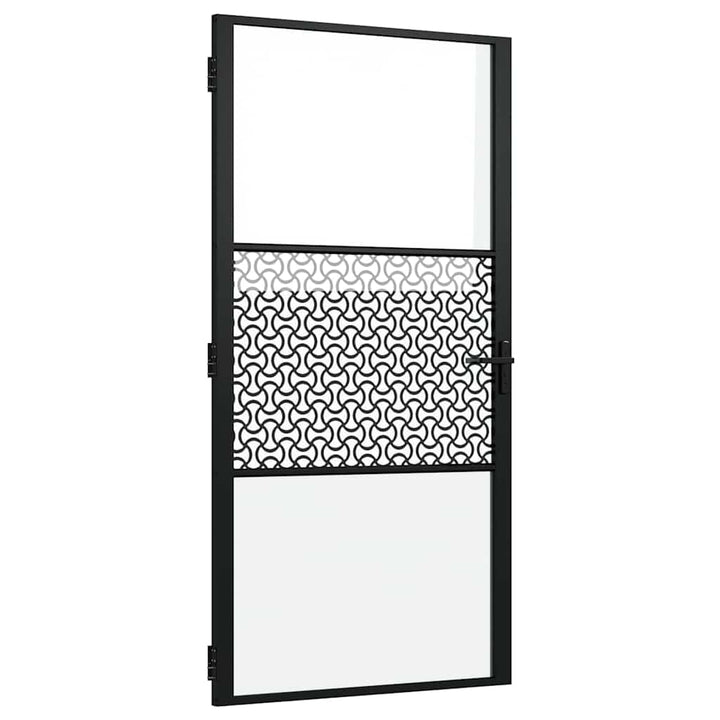 Glasdør Fretwork Sort 102,5 x 3,5 x 201,5 cm Aluminium