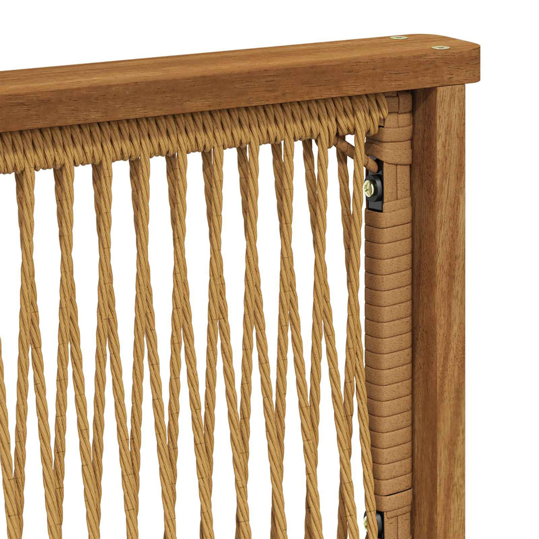 Udendørs sofagruppe med pude 6 pcs Naturlig og Antracit