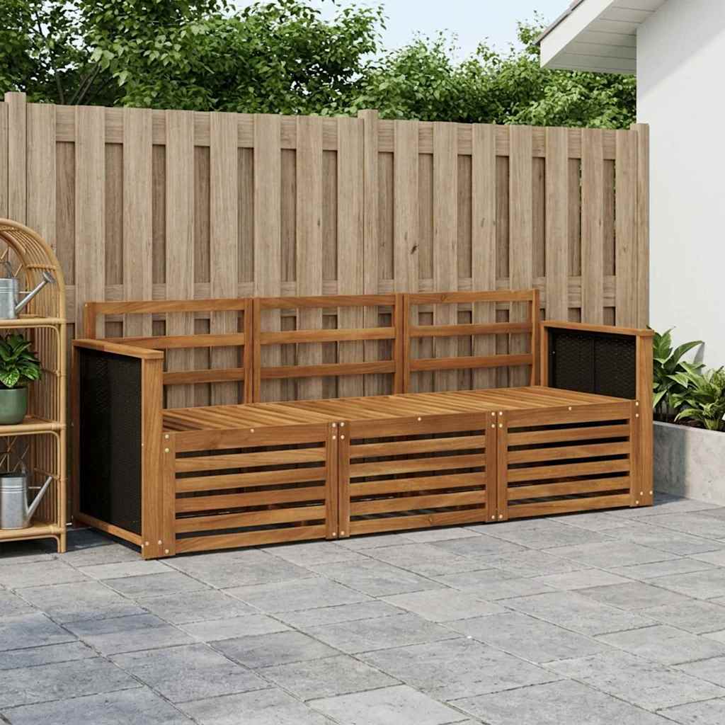 Sofasæt 3 pcs Massivt Akacietræ