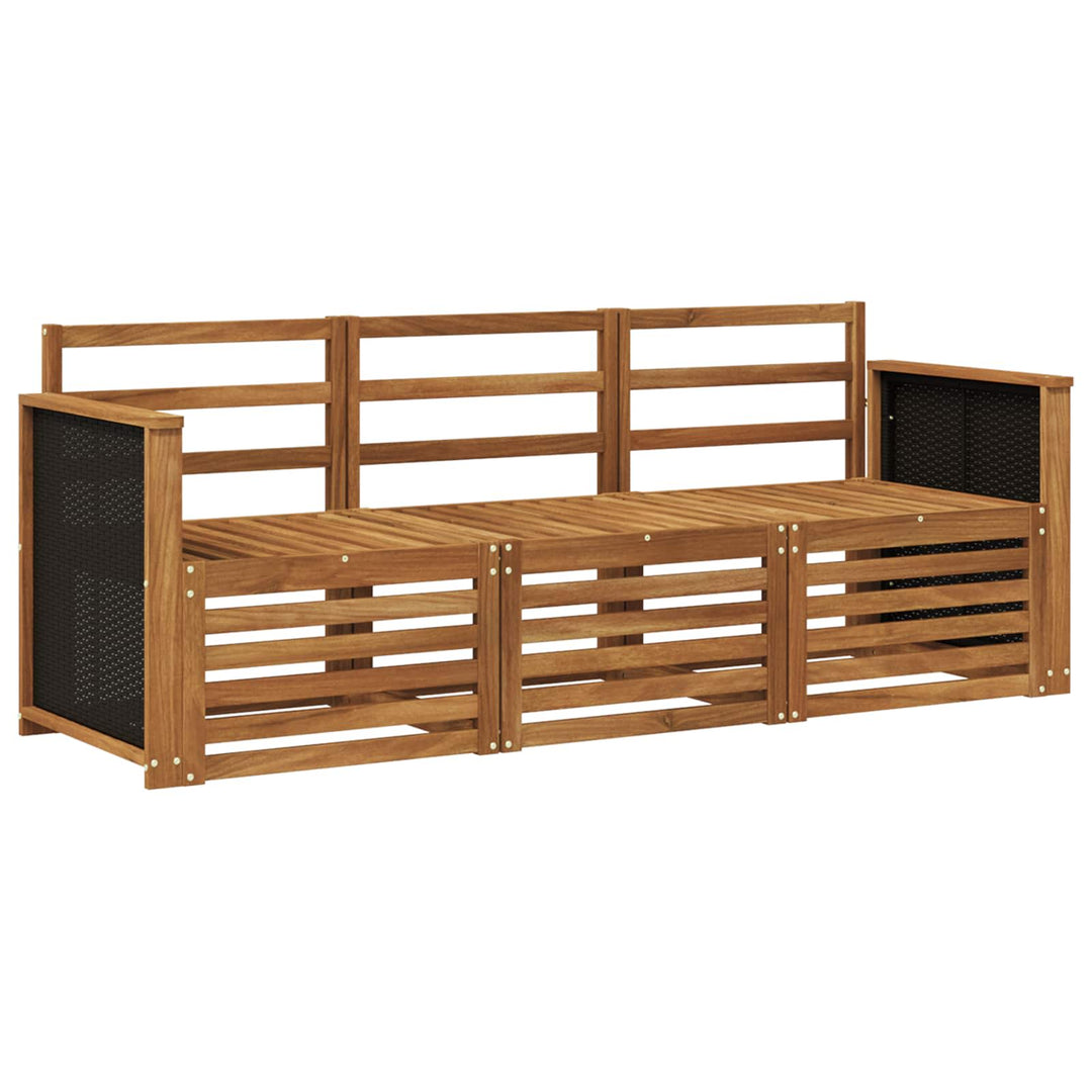 Sofasæt 3 pcs Massivt Akacietræ