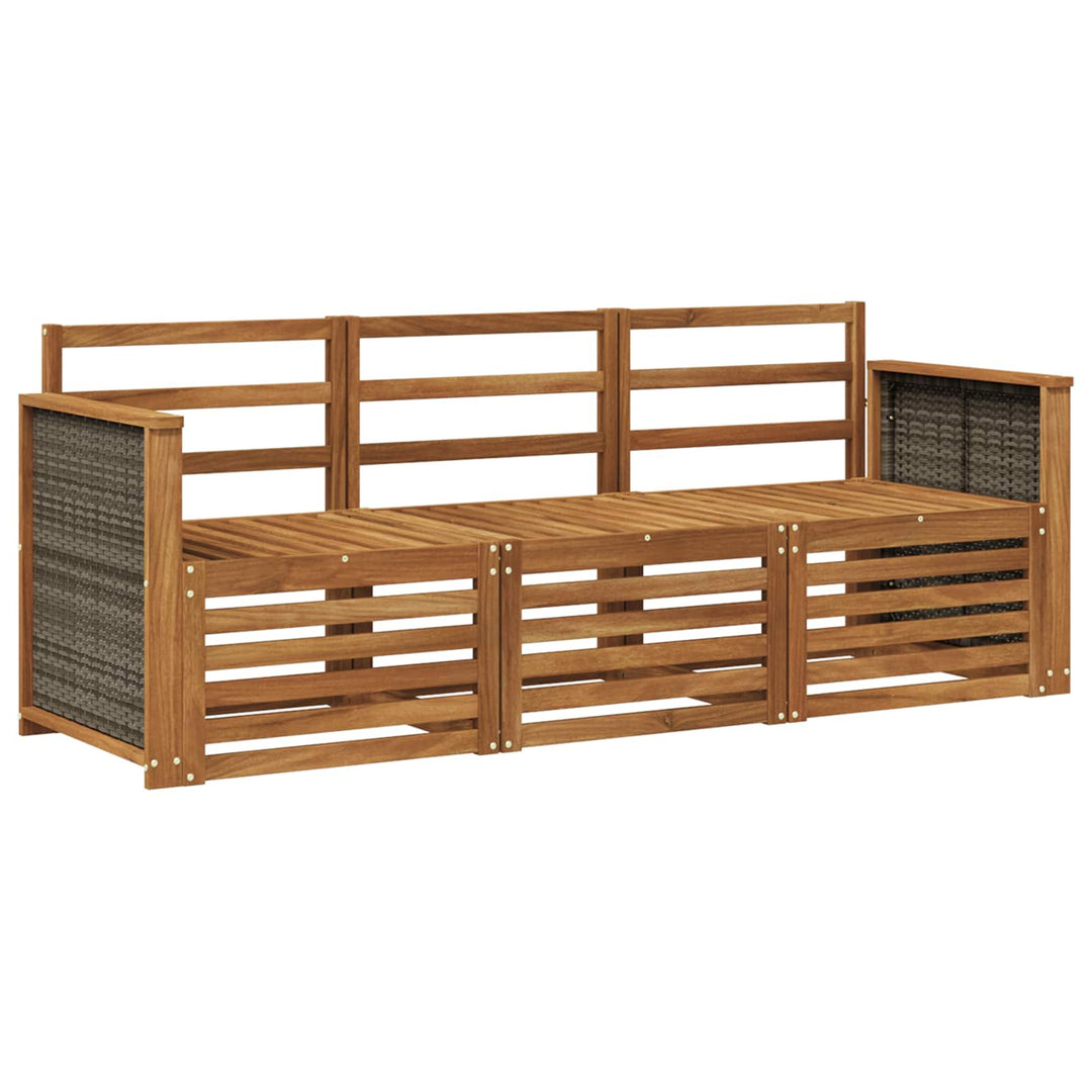 Sofasæt 3 pcs Massivt Akacietræ