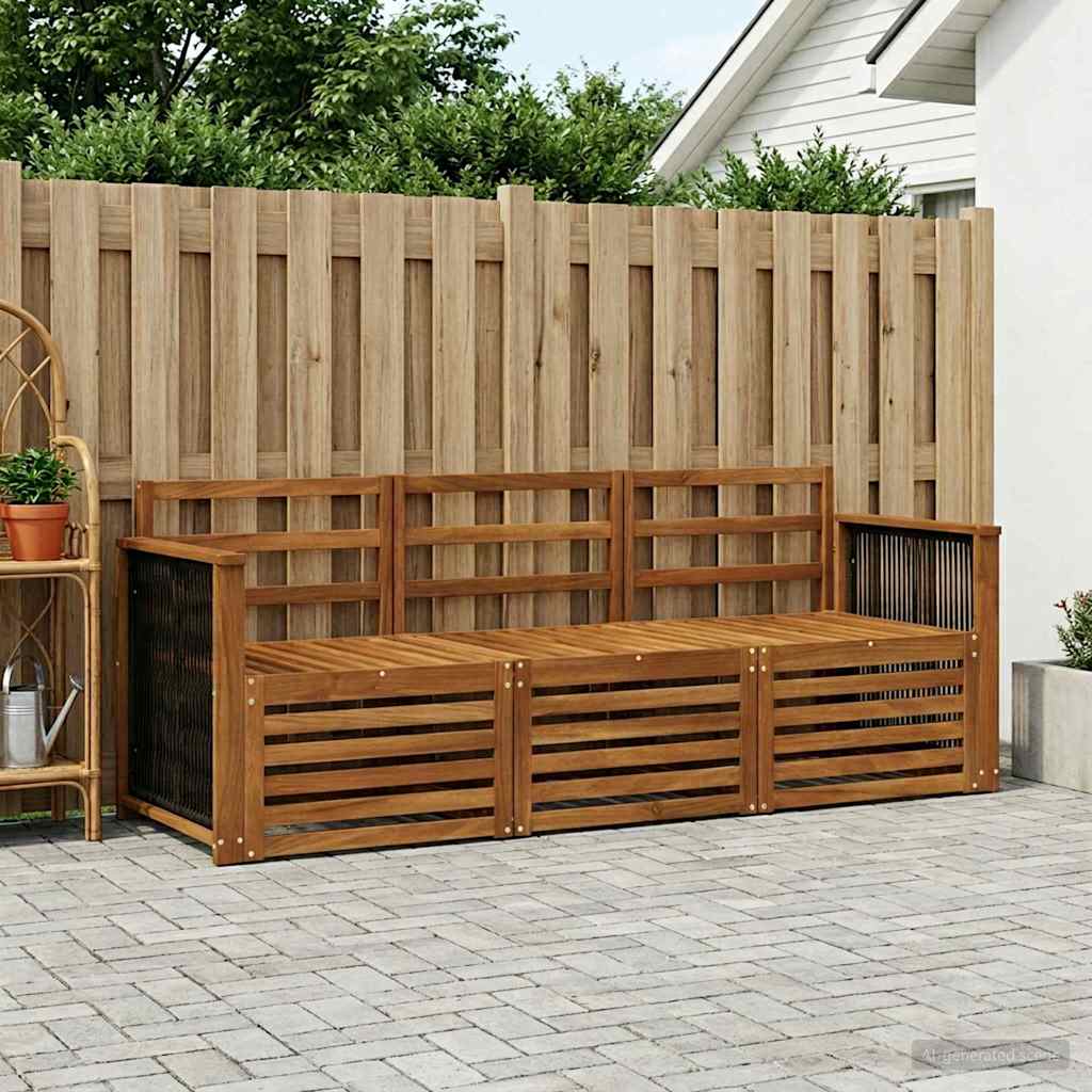 Sofasæt 3 pcs Massivt Akacietræ