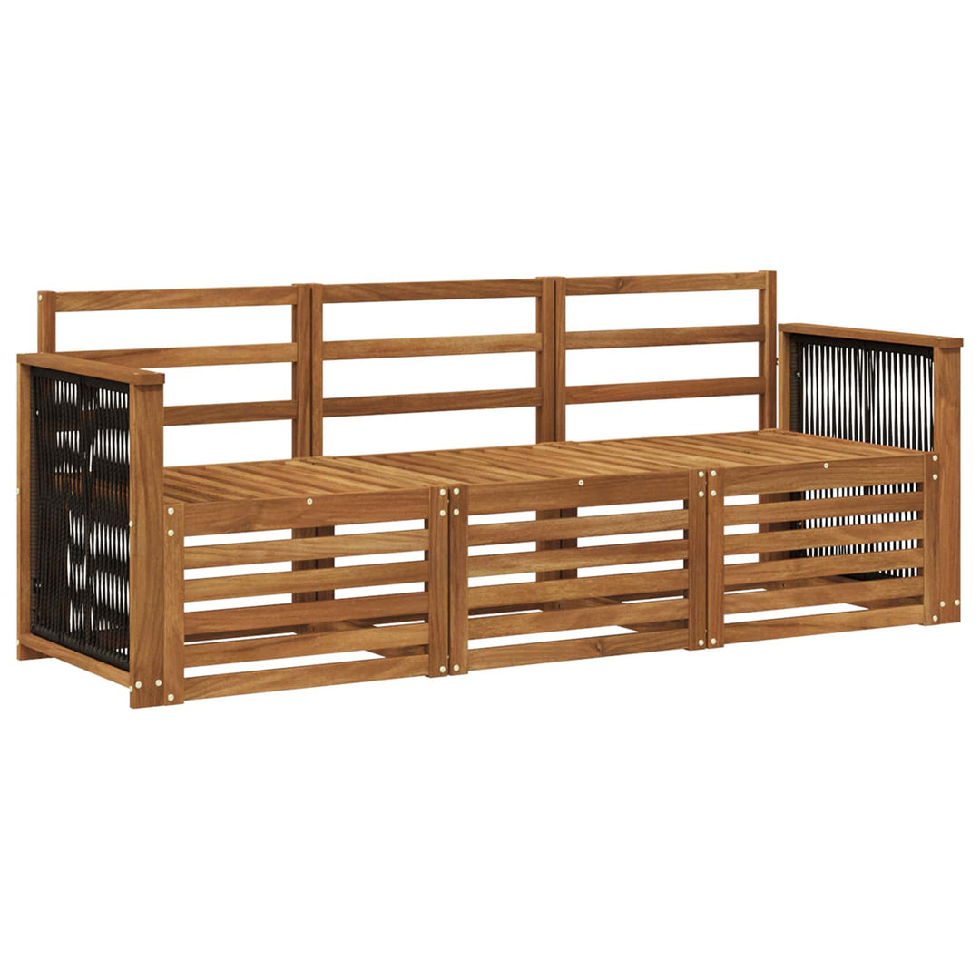 Sofasæt 3 pcs Massivt Akacietræ