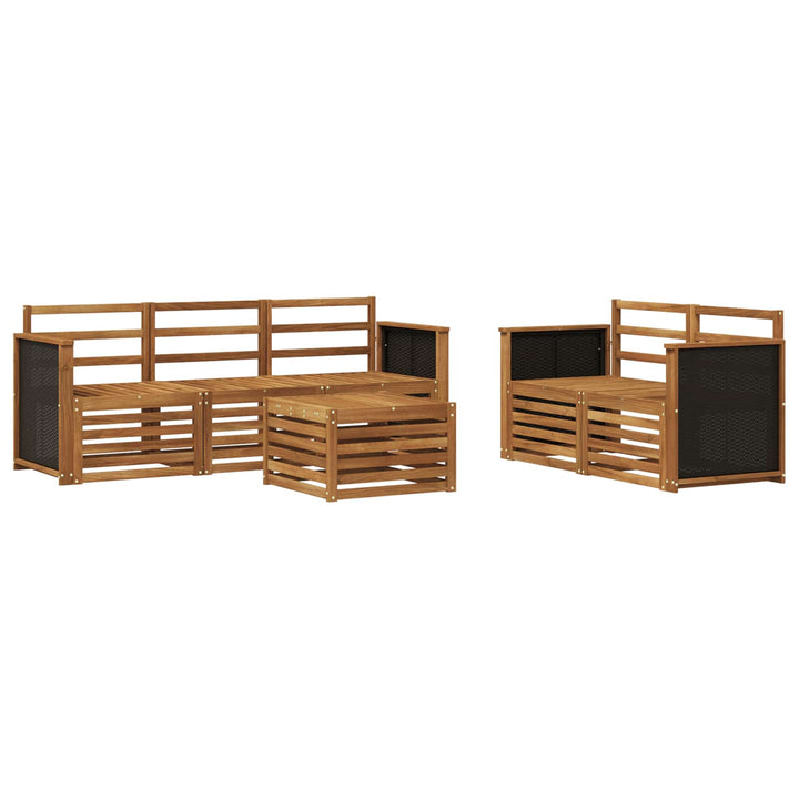 Sofasæt 6 pcs Massivt Akacietræ
