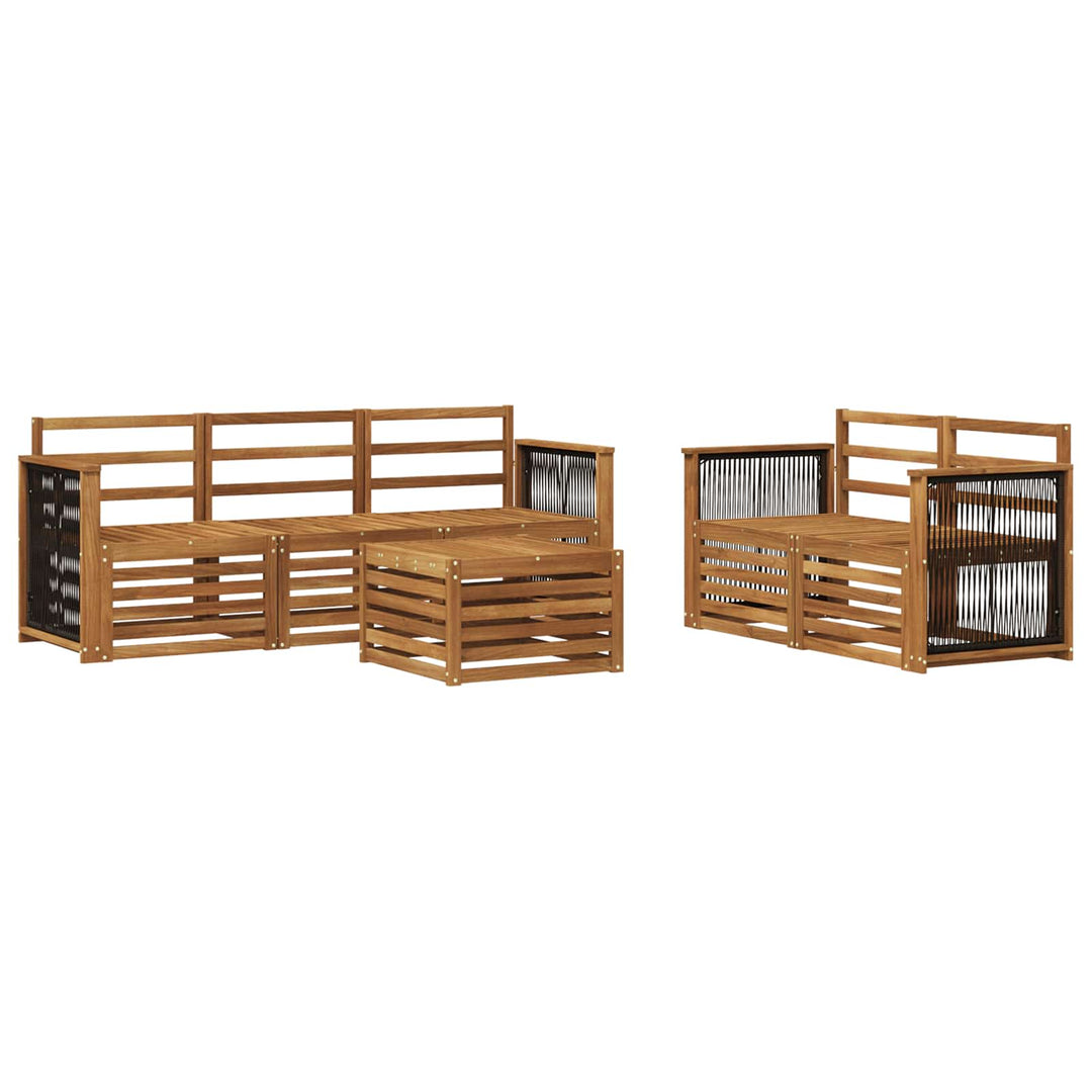 Sofasæt 6 pcs Massivt Akacietræ