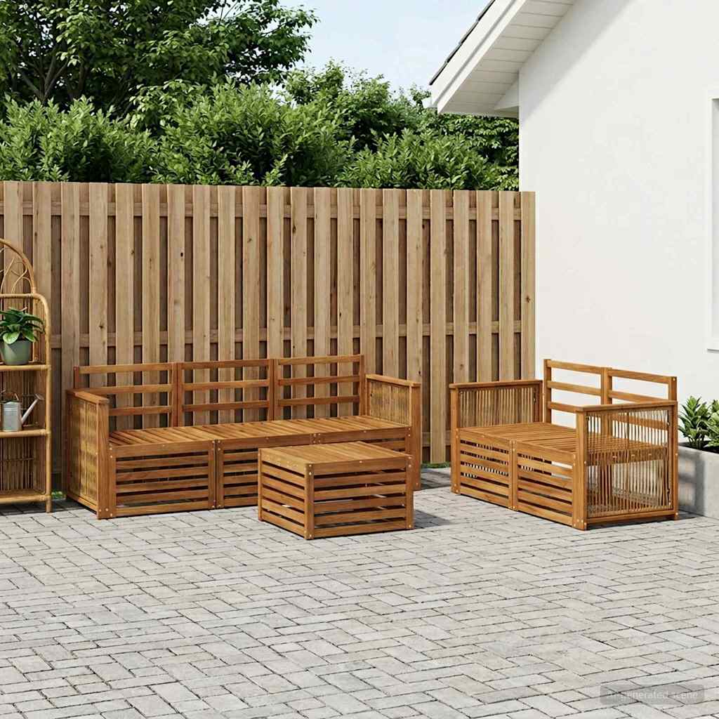 Sofasæt 6 pcs Massivt Akacietræ