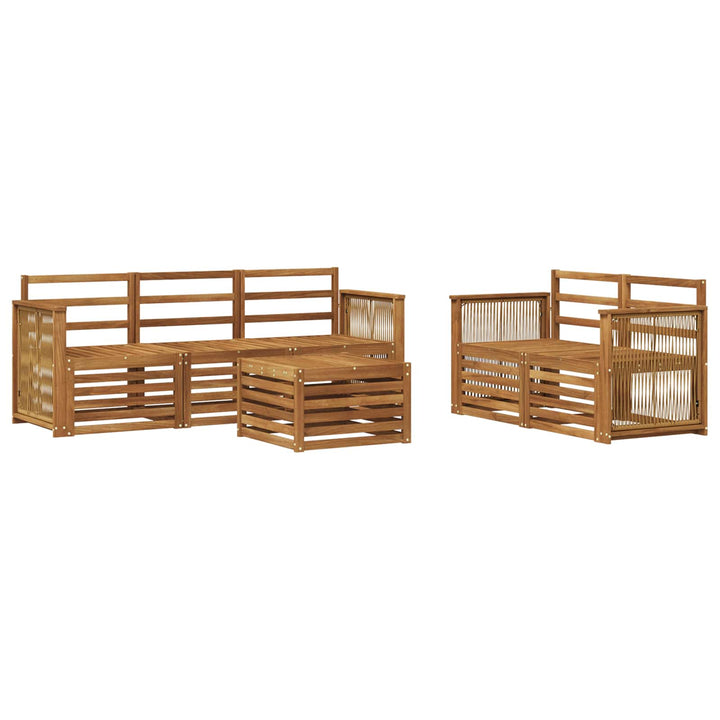 Sofasæt 6 pcs Massivt Akacietræ