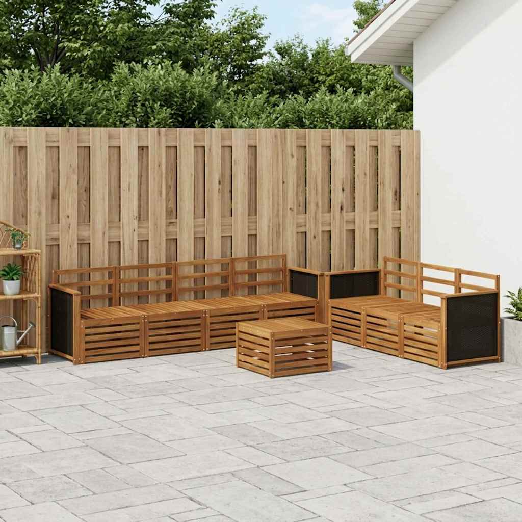 Sofasæt 8 pcs Massivt Akacietræ