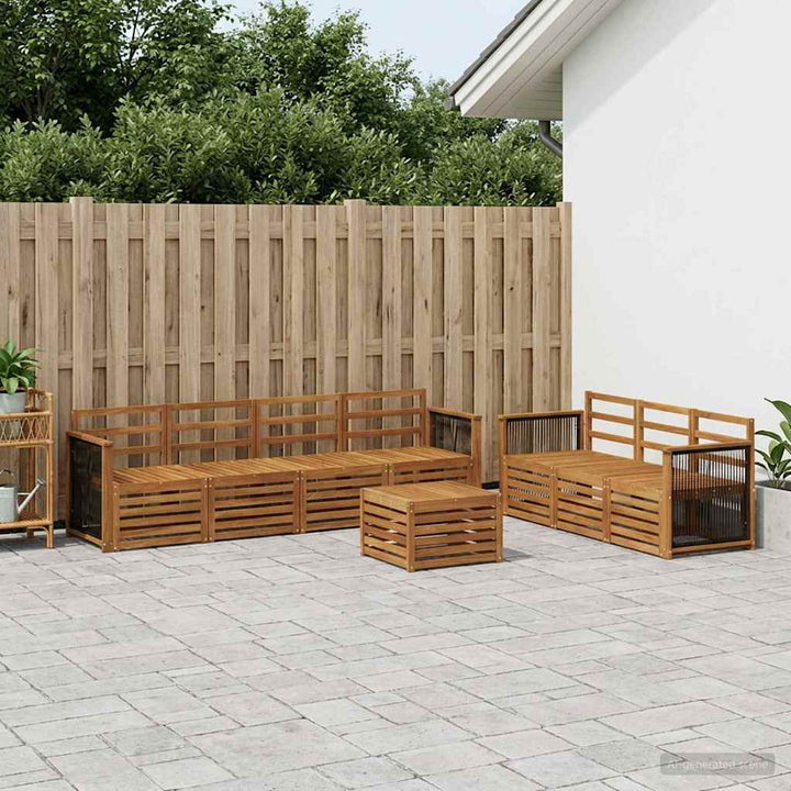 Sofasæt 8 pcs Massivt Akacietræ
