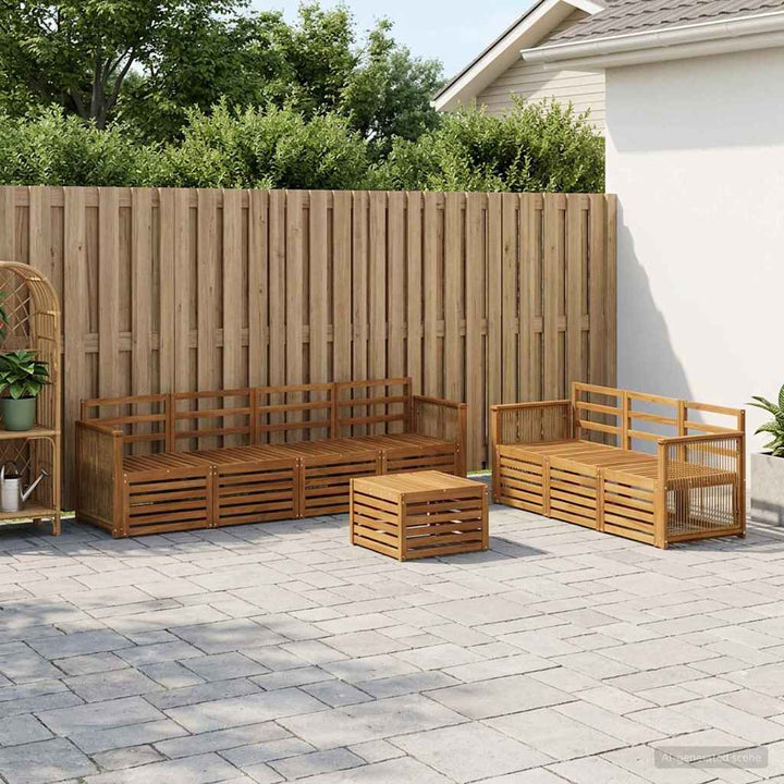 Sofasæt 8 pcs Massivt Akacietræ