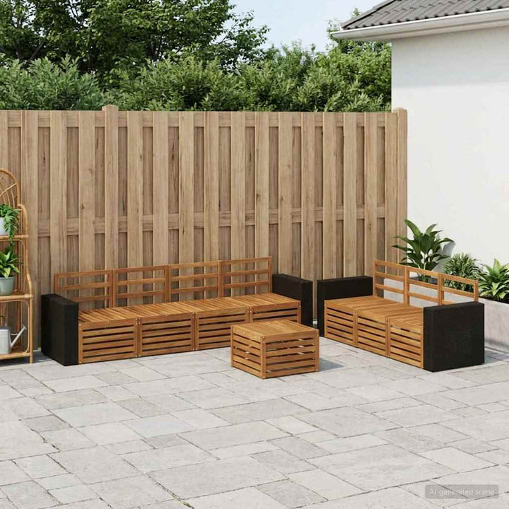 Sofasæt 8 pcs Massivt Akacietræ