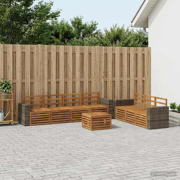Sofasæt 8 pcs Massivt Akacietræ