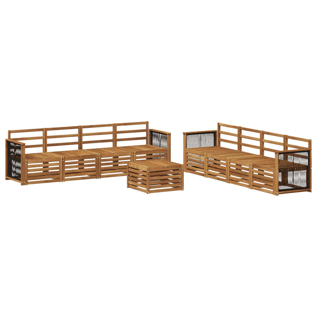 Sofasæt 9 pcs Massivt Akacietræ