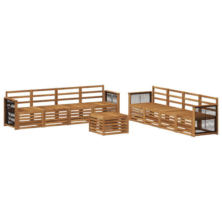 Sofasæt 9 pcs Massivt Akacietræ